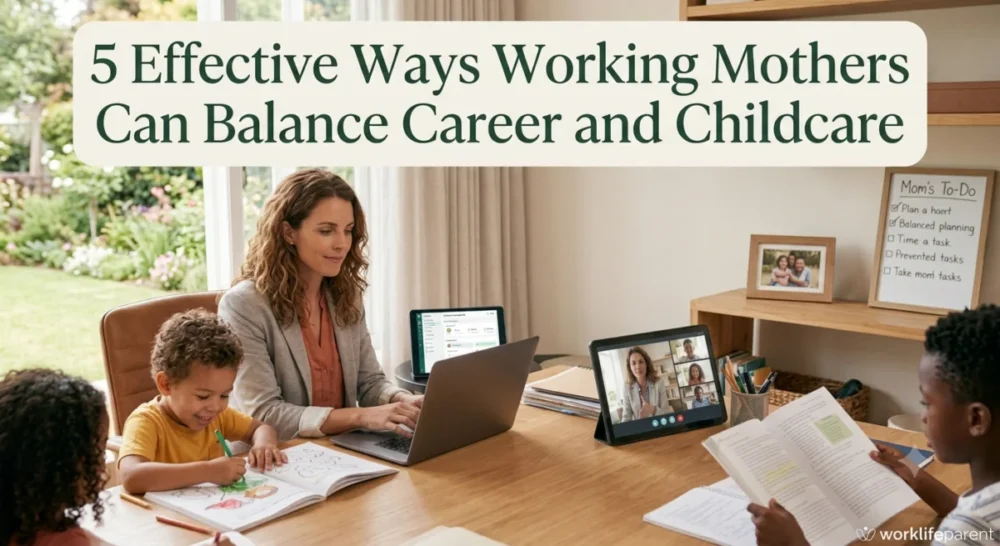5 Effective Ways Working Mothers Can Balance Career and Childcare